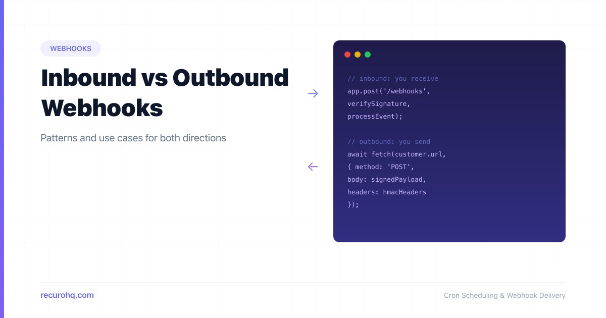 Inbound vs Outbound Webhooks