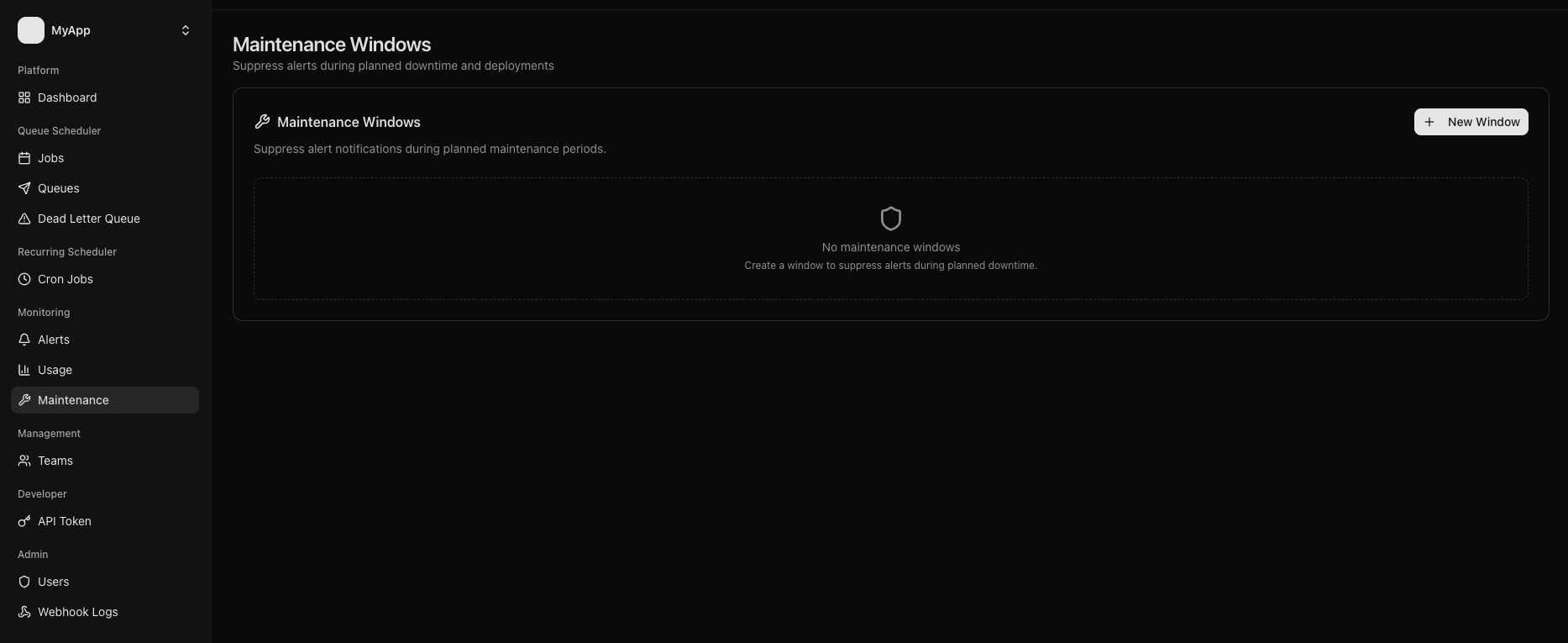 Recuro Maintenance screenshot